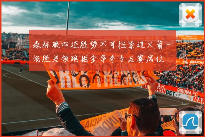 森林狼四连胜势不可挡紧追火箭一场胜差领跑掘金争夺季后赛席位
